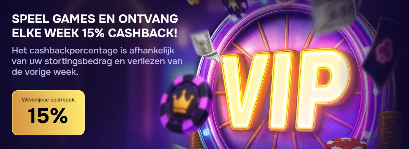 Spin Joys Casino Wekelijkse cashback