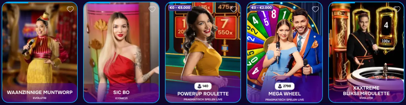 Spin Joys Live casino