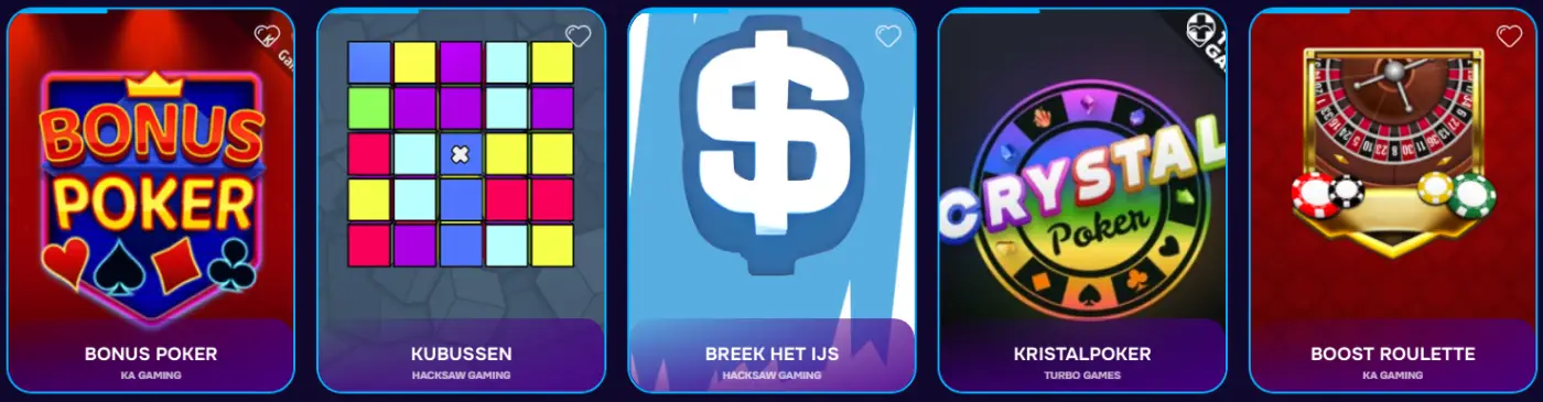 Spin Joys Casino Tafelspellen